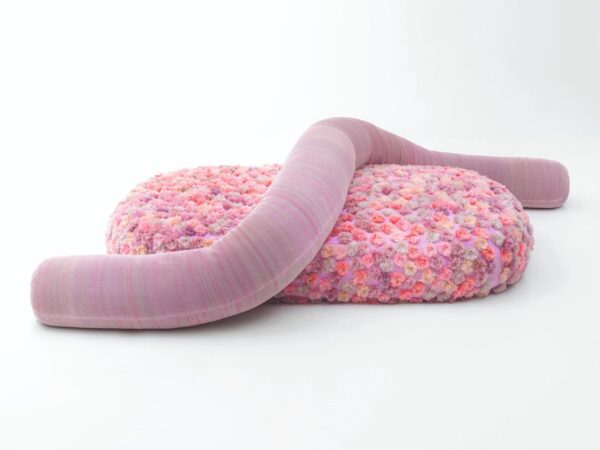 Sitzpuff aus Filz mit abnehmbarem Bezug | Paola Lenti | Metamorfosi
