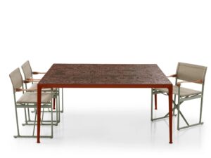 Quadratischer Gartentisch aus Feinsteinzeug | B&B Italia Outdoor | Mirto