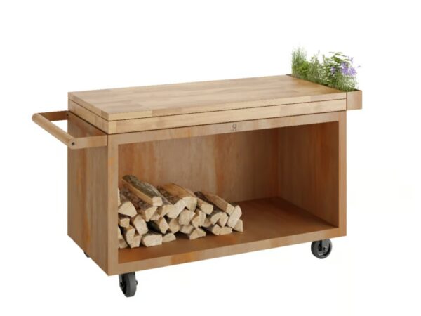 Garten-Servierwagen aus Corten™ | OFYR | OFYR Mise en Place PRO