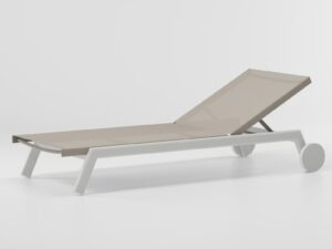 Verstellbarer Gartenliege mit Rollen | Kettal | Molo
