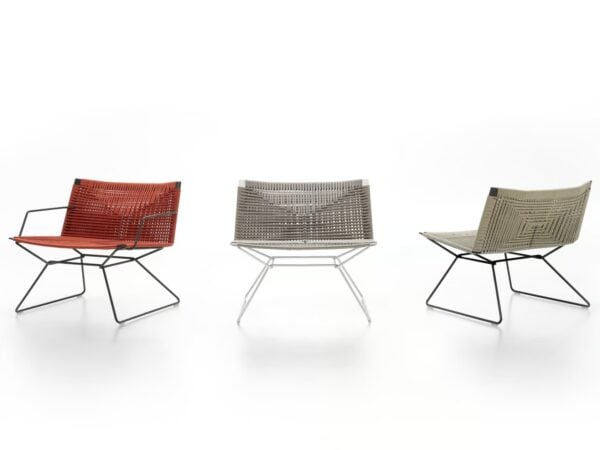 Mit Kufengestell Lounge Gartensessel aus Seil | MDF Italia | Neil - Image 6