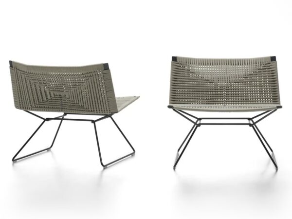 Mit Kufengestell Lounge Gartensessel aus Seil | MDF Italia | Neil - Image 2