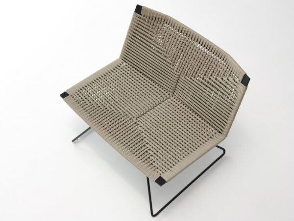Mit Kufengestell Lounge Gartensessel aus Seil | MDF Italia | Neil - Image 3