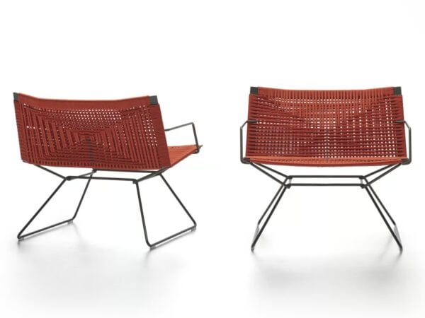 Mit Kufengestell Lounge Gartensessel aus Seil | MDF Italia | Neil - Image 2