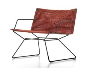 Mit Kufengestell Lounge Gartensessel aus Seil | MDF Italia | Neil