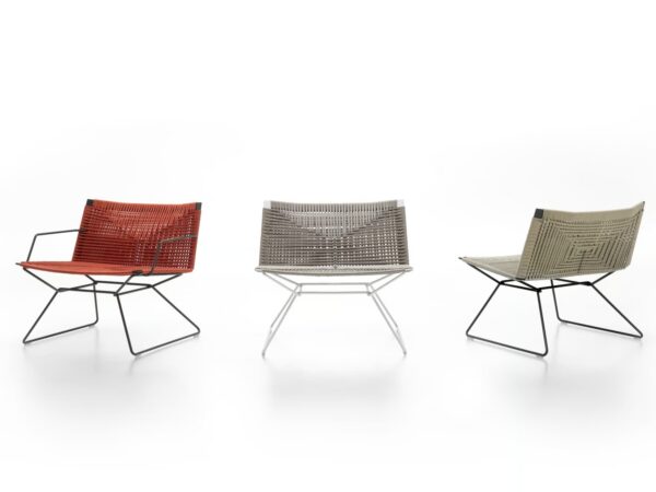 Mit Kufengestell Lounge Gartensessel aus Seil | MDF Italia | Neil - Image 4