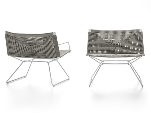Mit Kufengestell Lounge Gartensessel aus Seil | MDF Italia | Neil - Image 3