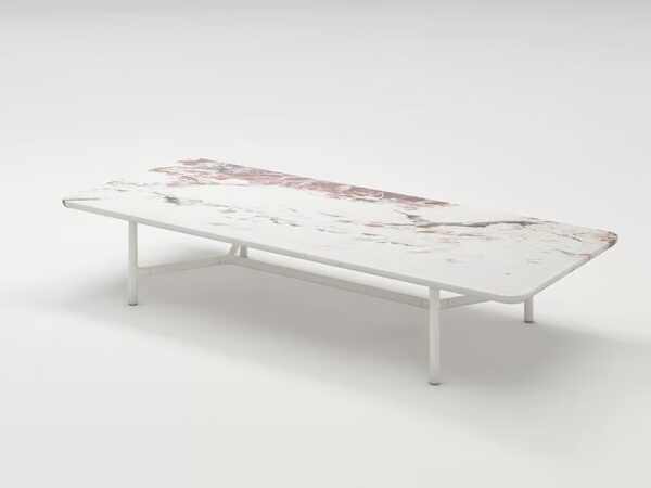Niedriger rechteckiger Couchtisch aus Marmor | Paola Lenti | Nesso