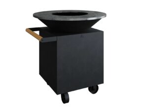 Holz- Gartengrill aus pulverbeschichtetem Stahl mit Rollen | OFYR | OFYR Classic PRO