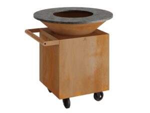 Holz- Gartengrill aus Corten™ mit Rollen | OFYR | OFYR Classic PRO