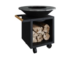 Holz- Gartengrill aus pulverbeschichtetem Stahl mit Rollen | OFYR | OFYR Classic Storage PRO