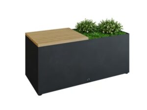 Gartenbank aus Stahl mit integriertem Pflanzgefäss | OFYR | OFYR Benches