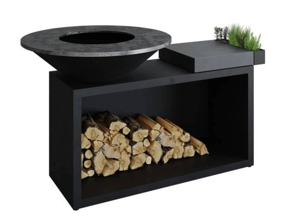 Holz- Gartengrill aus pulverbeschichtetem Stahl | OFYR | OFYR Island