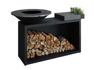 Holz- Gartengrill aus pulverbeschichtetem Stahl | OFYR | OFYR Island