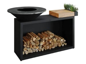 Holz- Gartengrill aus pulverbeschichtetem Stahl | OFYR | OFYR Island
