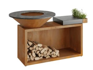 Holz- Gartengrill aus Corten™ | OFYR | OFYR Island