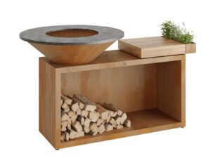 Holz- Gartengrill aus Corten™ | OFYR | OFYR Island