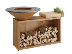 Holz- Gartengrill aus Corten™ | OFYR | OFYR Island