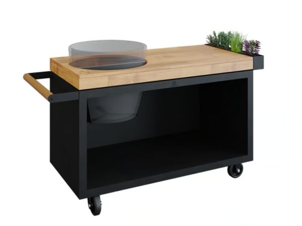 Gartengrill aus Stahl mit Rollen | OFYR | OFYR Kamado Table PRO