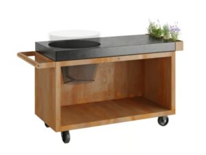 Gartengrill aus Corten™ mit Rollen | OFYR | OFYR Kamado Table PRO