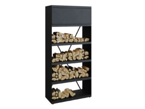 Holzkorb aus pulverbeschichtetem Stahl | OFYR | OFYR Wood Storages