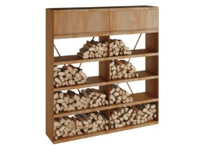 Holzkorb aus Corten™ | OFYR | OFYR Wood Storages