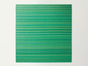Quadratischer Streifen- Teppich aus Wolle | Paola Lenti | Natural