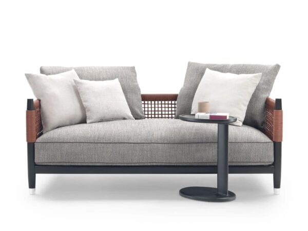 2-Sitzer Sofa aus gegerbtem Leder mit abnehmbarem Bezug | Flexform | Parker - Image 3