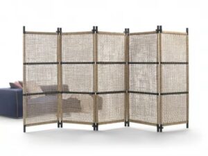 Paravent aus Stroh | Flexform | Parker