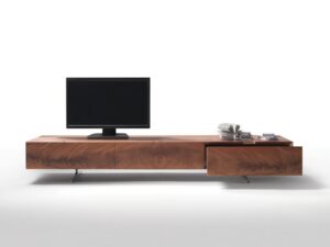 TV-Lowboard aus Mahagoni mit Schubladen | Flexform | Piuma