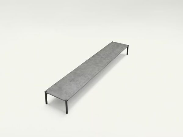 Rechteckiger Garten-Beistelltisch aus pulverbeschichtetem Stahl | Paola Lenti | Plano