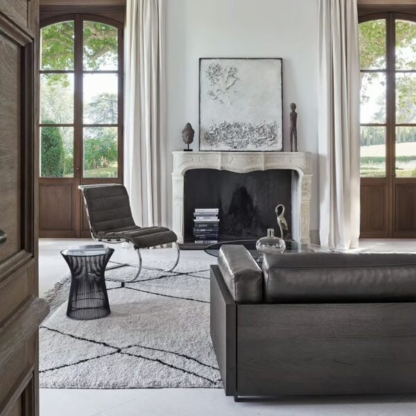 Runder Beistelltisch aus Stahl und Kristal | Knoll | Platner - Image 5