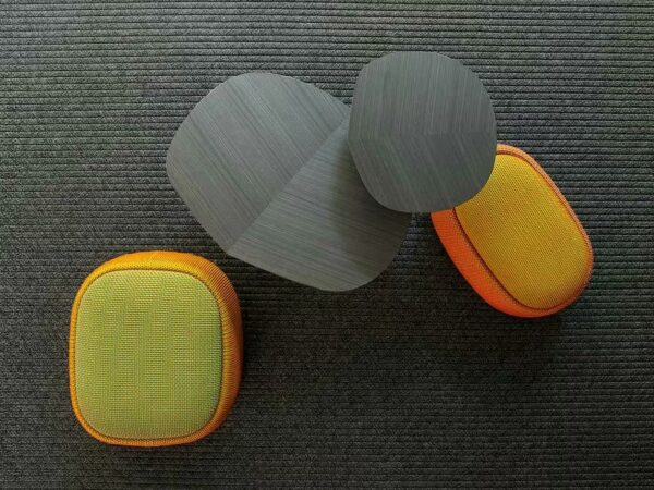 Gepolsterter Sitzpuff mit abnehmbarem Bezug | Paola Lenti | Smile - Image 3