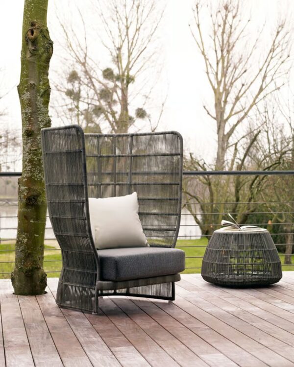 Gartensessel aus Polyethylen mit hoher Rückenlehne | B&B Italia Outdoor | Canasta '13 - Image 2