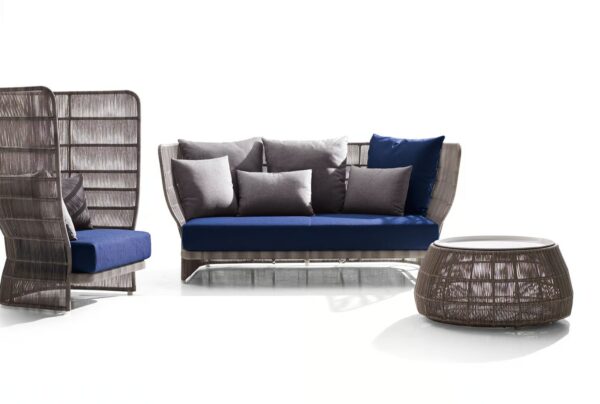 3-Sitzer Gartensofa aus Polyethylen | B&B Italia Outdoor | Canasta '13 - Image 2