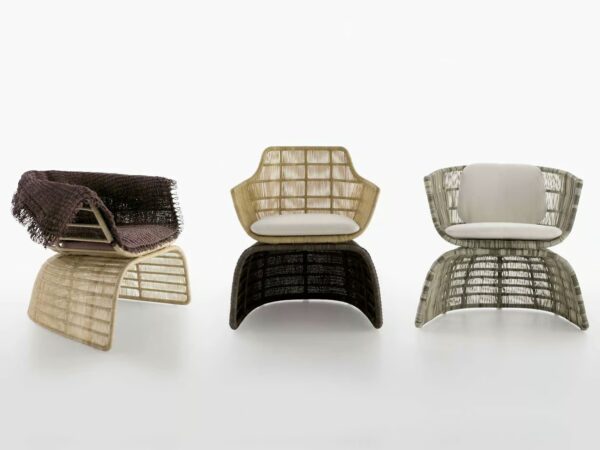 Gartensessel aus Polyethylen | B&B Italia Outdoor | Crinoline - Image 3