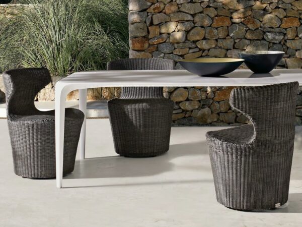 Gartenstuhl aus Kunststoff mit Armlehnen | B&B Italia Outdoor | Papilio - Image 3