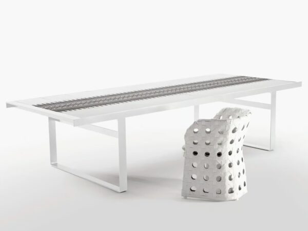 Rechteckiger Gartentisch aus Feinsteinzeug | B&B Italia Outdoor | Canasta