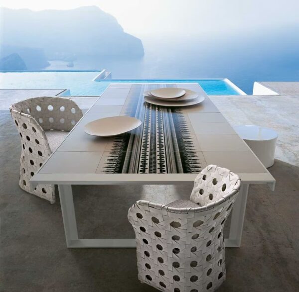Rechteckiger Gartentisch aus Feinsteinzeug | B&B Italia Outdoor | Canasta - Image 3
