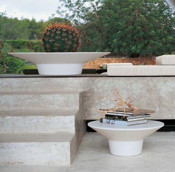 Runder Garten-Beistelltisch aus Cristalplant® | B&B Italia Outdoor | Springtime - Image 2