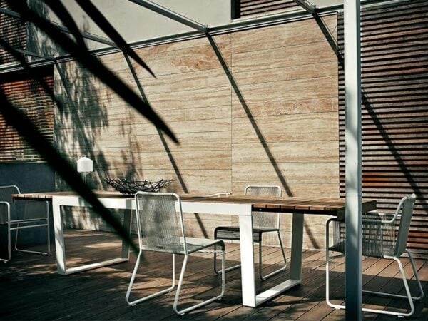 Mit Kufengestell Gartenstuhl aus Seil | RODA | Harp - Image 8