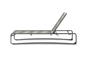 Verstellbarer Gartenliege aus Seil mit Rollen | RODA | Harp