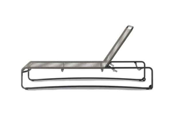 Verstellbarer Gartenliege aus Seil mit Rollen | RODA | Harp