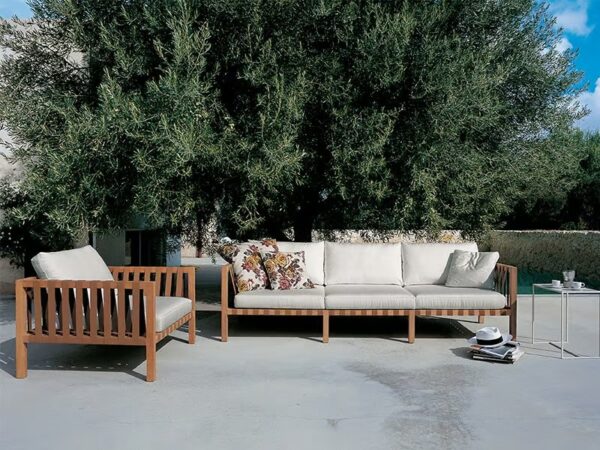 3-Sitzer Gartensofa aus Teakholz | RODA | Mistral - Image 2