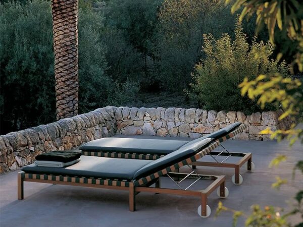 Gartenliege aus Teakholz mit Rollen | RODA | Mistral - Image 3