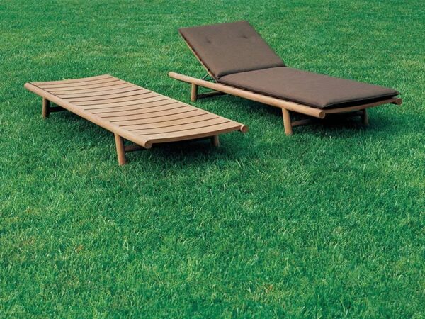 Verstellbarer Gartenliege aus Teakholz mit Rollen | RODA | Orson - Image 7