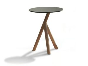 Hoch- runder Garten-Beistelltisch aus Teakholz | RODA | Stork
