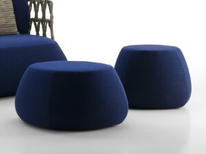 Runder Sitzpouf für den Außenbereich aus Stoff | B&B Italia Outdoor | Fat-Sofa
