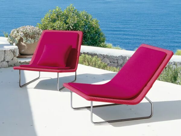 Gartensessel mit Kufengestell mit abnehmbarem Bezug | Paola Lenti - Image 4