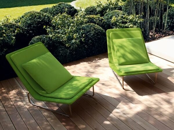 Gartensessel mit Kufengestell mit abnehmbarem Bezug | Paola Lenti - Image 5